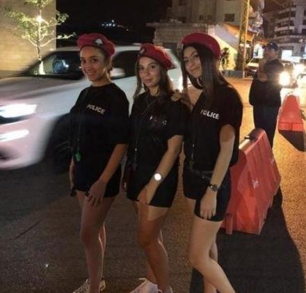 黎巴嫩女警短裤执勤引争议,黎巴嫩大街上的美女