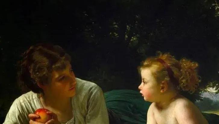 油画母爱图片,十大最具母爱的油画