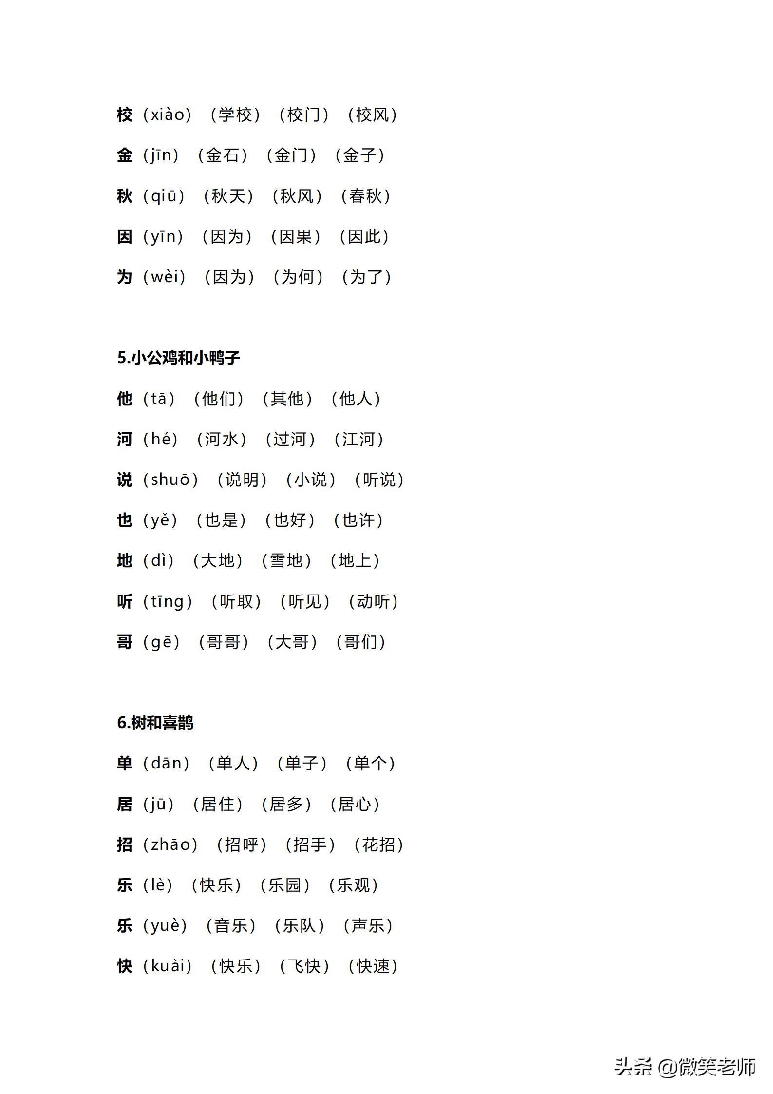部编版一年级上册语文生字词笔顺,一年级下册语文生字笔顺拼音练习