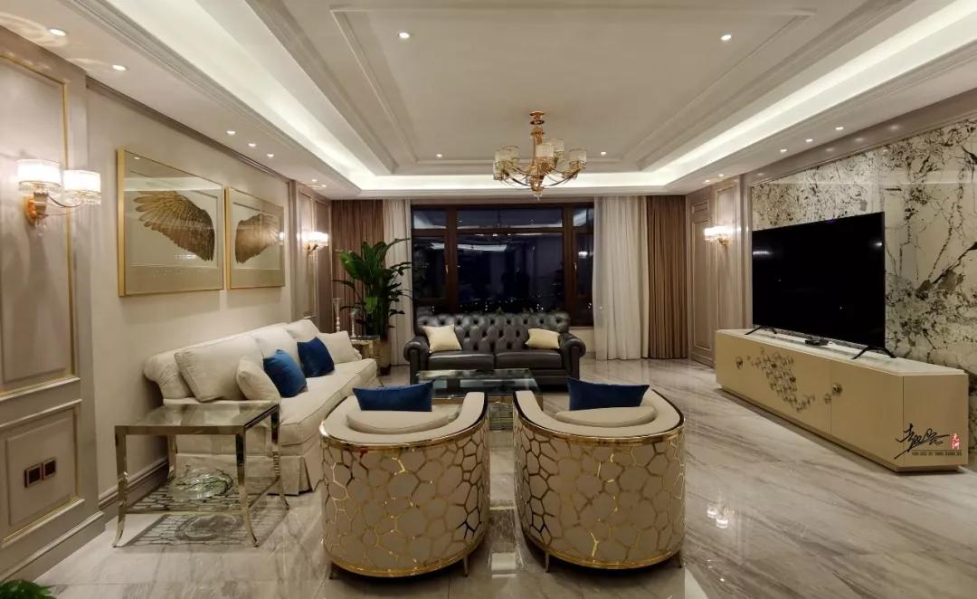 金河湾壹号装修效果图,元洲装饰别墅