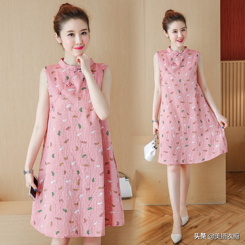 再有钱还是想穿这种棉麻裙，文艺舒适不显老气，比发年终奖还开心