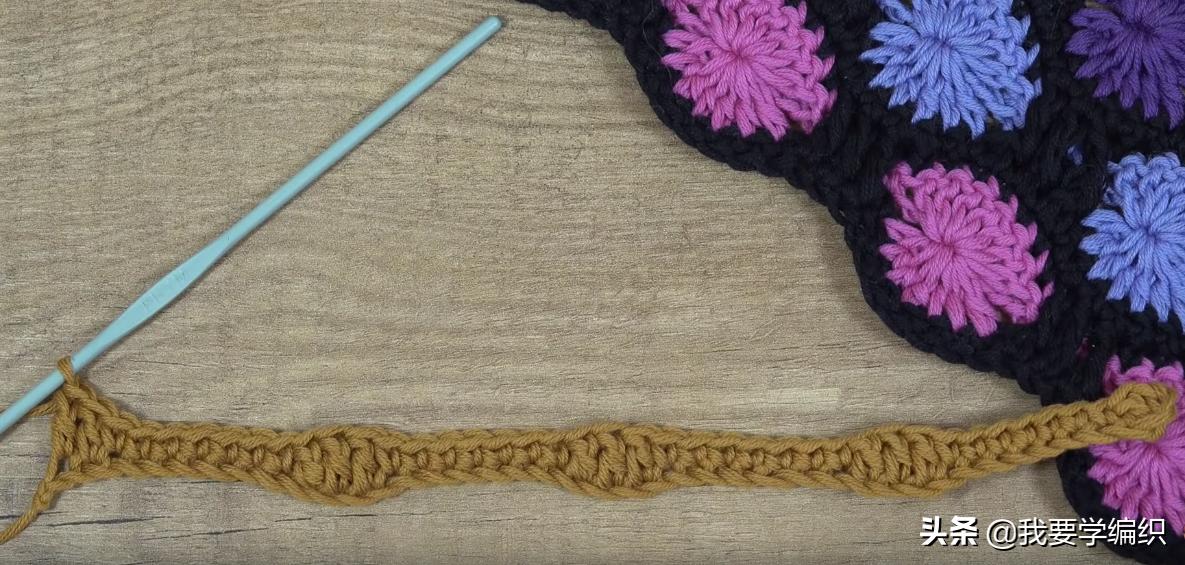 高雅钩针花朵100款图解,漂亮的钩针配色花样太美建议珍藏