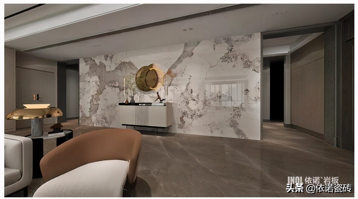 岩板背景墙用哪款岩板好看,德利丰岩板和依诺岩板哪个好