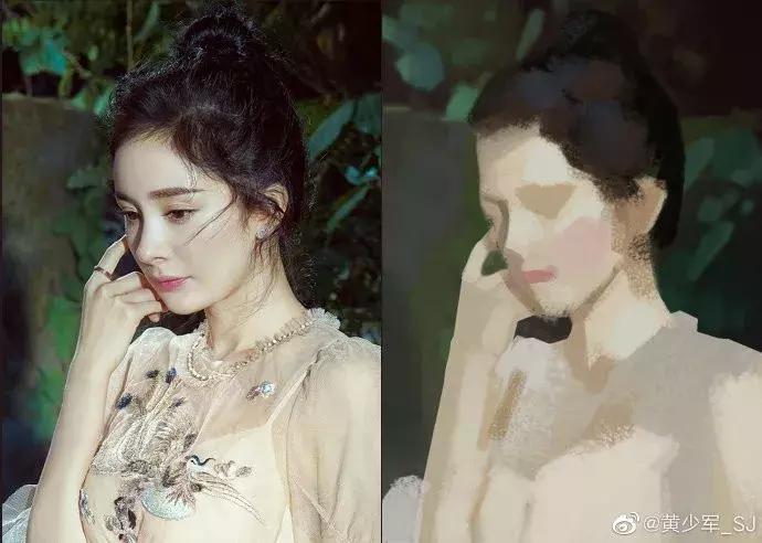 他的手绘原画太牛了，笔下美*欲人**欲飘仙，色调与笔感美煞无数网友