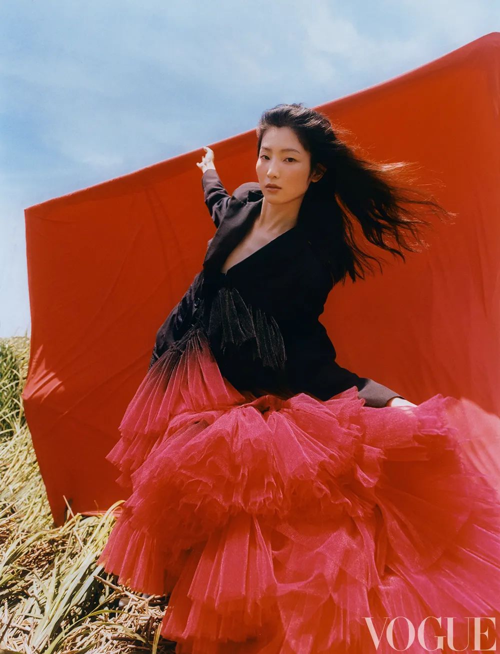 九月刊封面女孩出现了，在最美的张掖丹霞