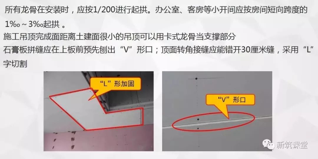 轻钢龙骨石膏板造型吊顶施工视频,石膏板天花吊顶施工全过程