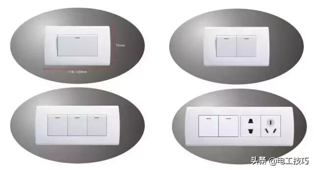 插座电工常识知识点,电工各种开关插座代号