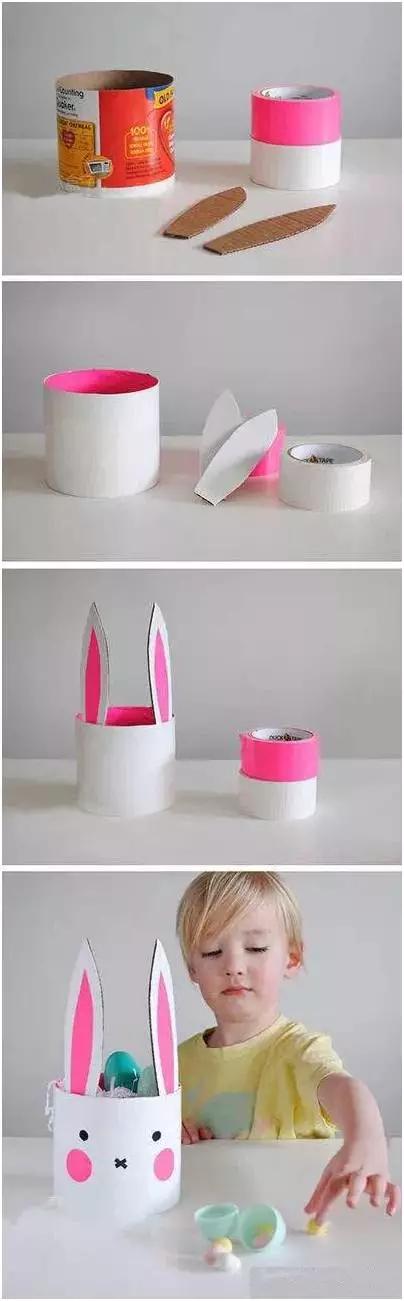 复活节兔子手工外发,复活节兔子彩蛋做手工