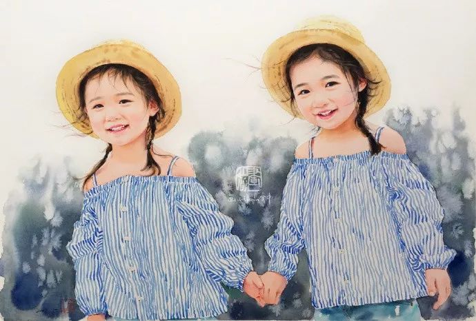 比起打印画,美院毕业的他,笔下这种彩铅水彩画才好看哭了~