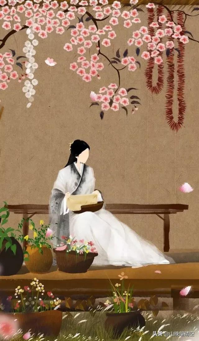 春日诗词的少女，巧笑倩兮如春花！