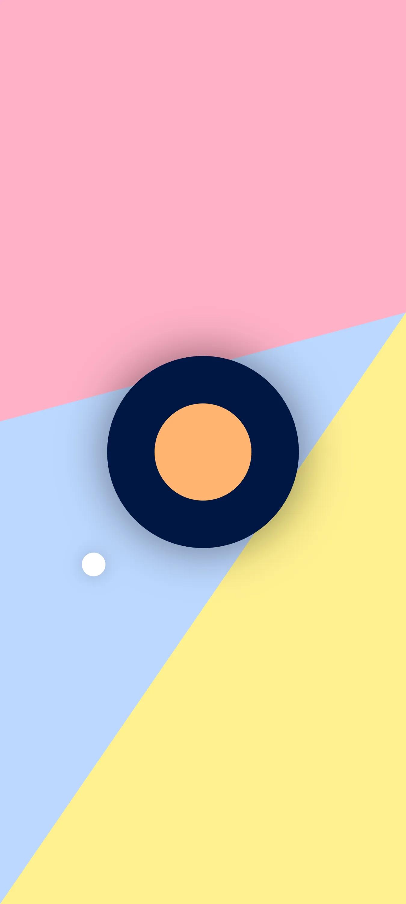 黑白圆形壁纸高清大图,创意炫彩手机壁纸