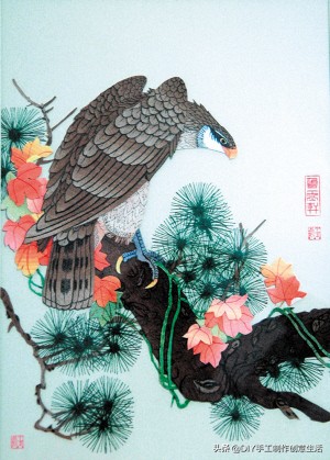 布艺diy拼布图案贴画,布画diy手工制作大全