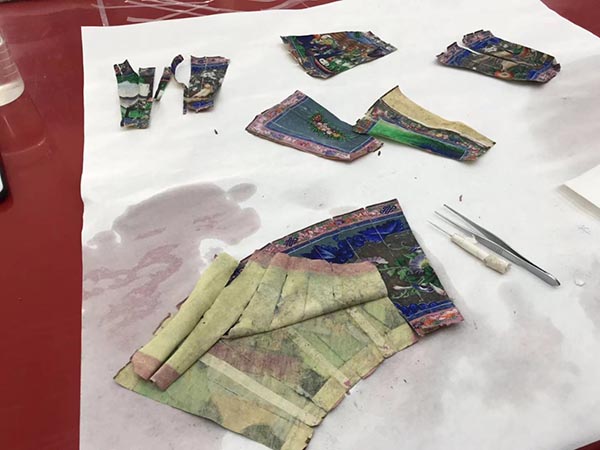 折扇扇面修复方法视频,折扇修复纸