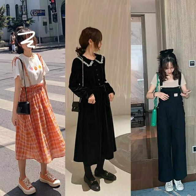 小个子女装145-150店铺秋冬穿搭,整套搭配好的微胖小个子女装店铺