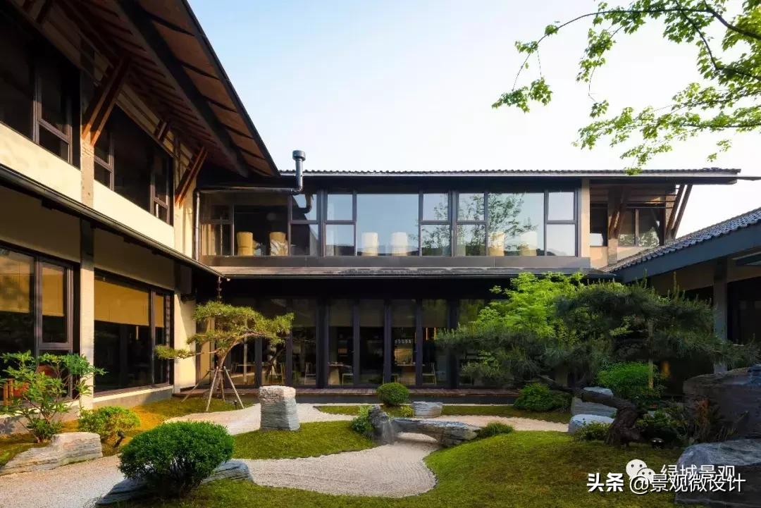 杭州日式禅意小庭院,西溪里禅意庭院效果图