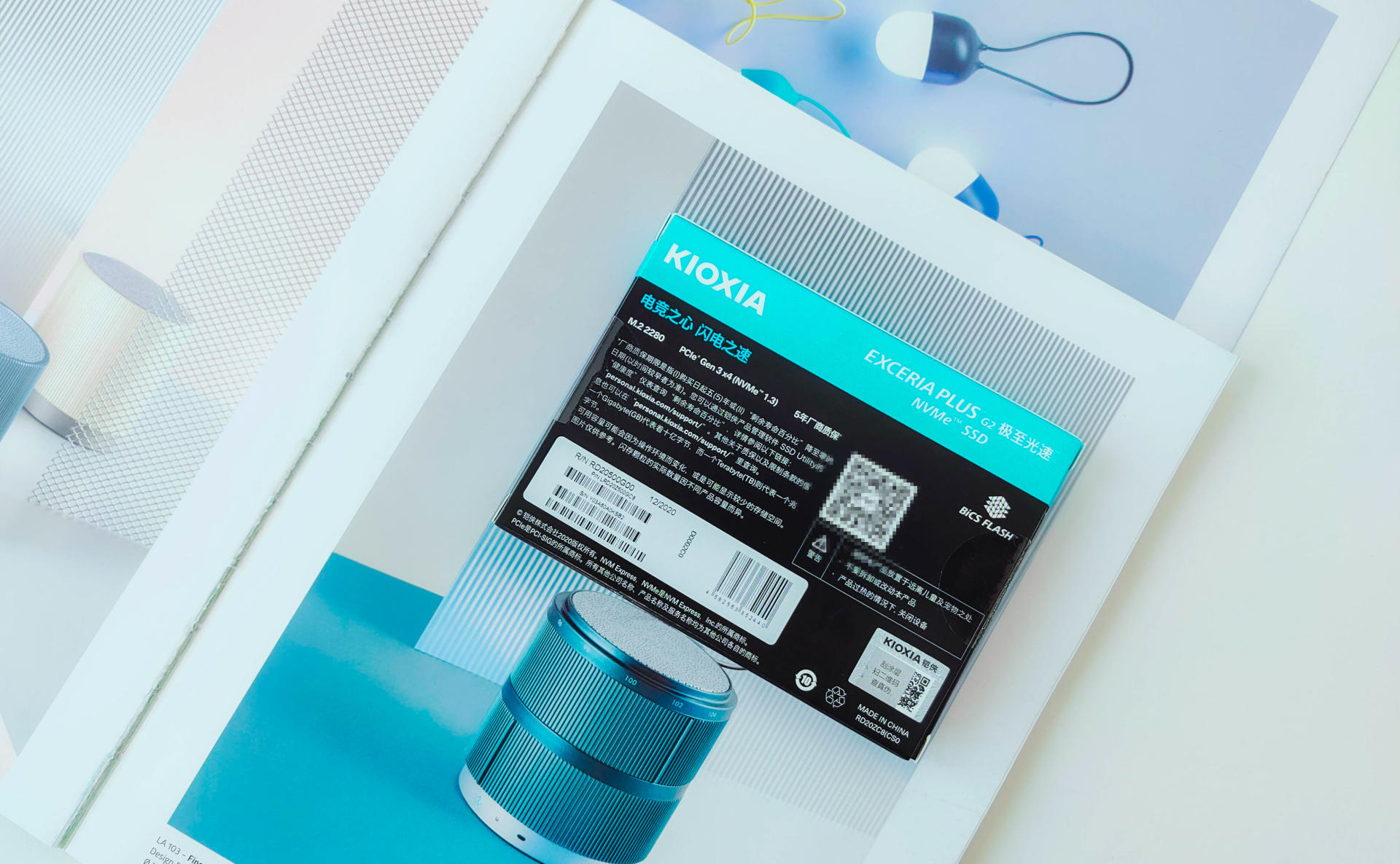 东芝存储器rd20评测,东芝铠侠sata240g固态硬盘拆解