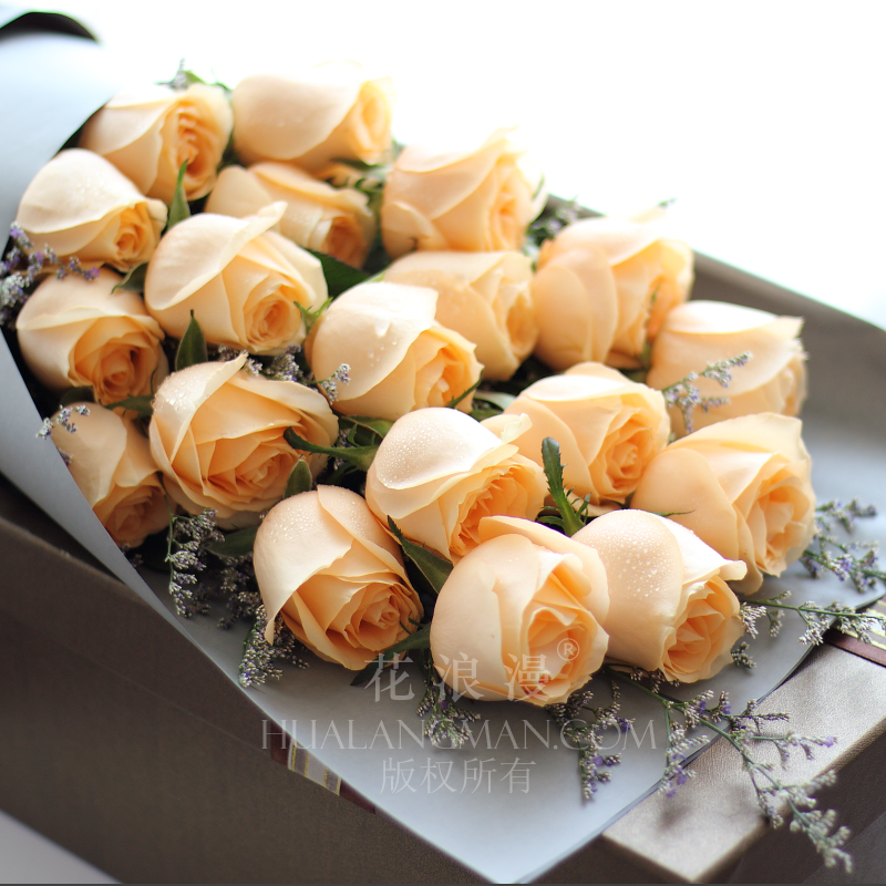 朋友间送香槟玫瑰的花语和寓意,香槟玫瑰加粉色玫瑰的花语是什么