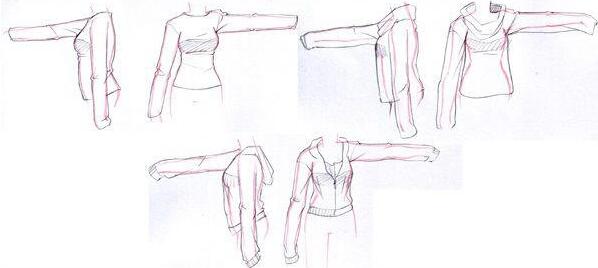 衣服的褶皱怎么画？动漫衣服褶皱的详细画法