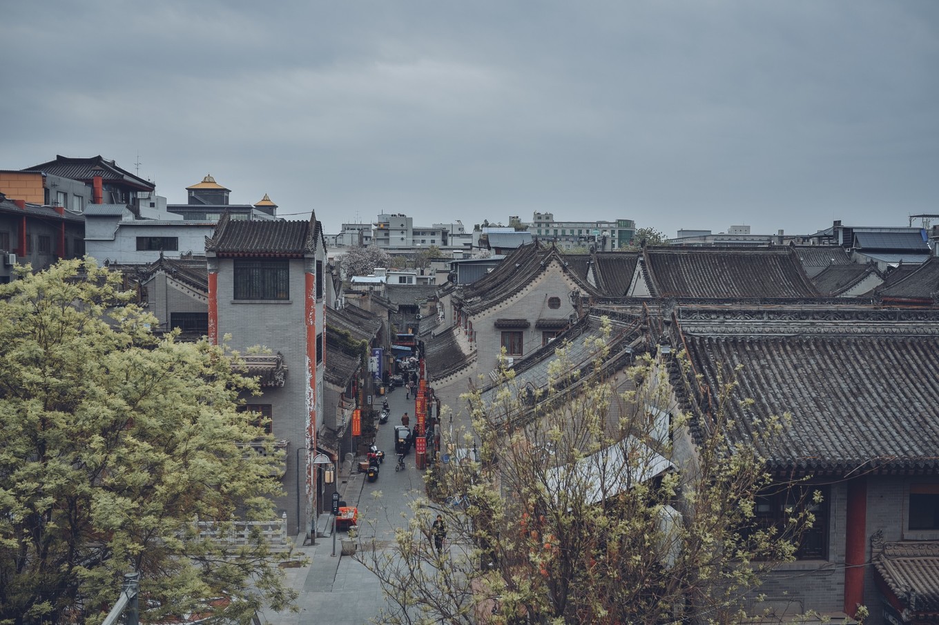 西安网红打卡地西安城墙,西安古城网红视频