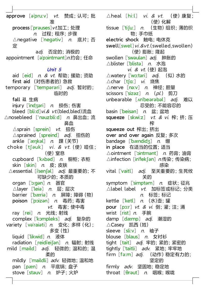 人教版高中英语单词表全部电子版,人教版高中英语单词表