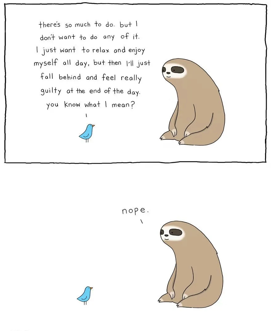 英文治愈系小漫画