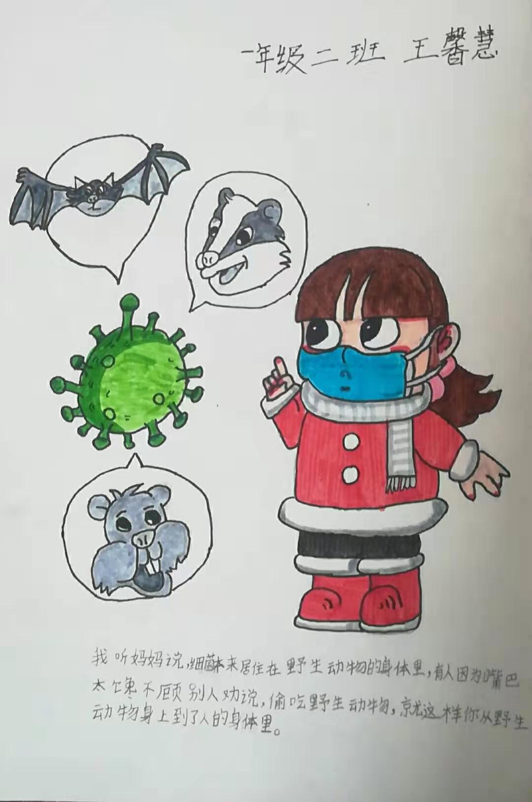 防疫不松懈我们在行动绘画图片,防疫行动宣传绘画