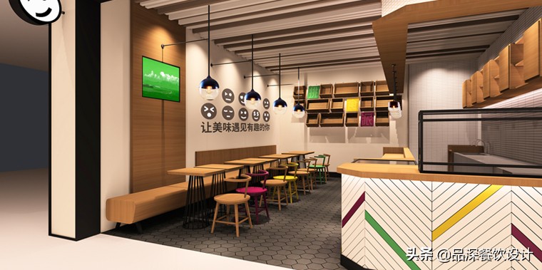 深圳餐饮店面设计图纸,深圳小吃店设计效果图