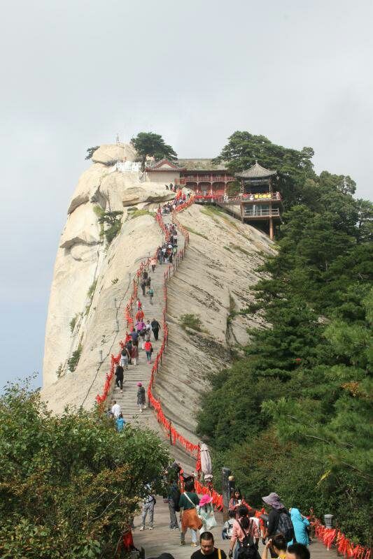 长空栈道登华山,惊心动魄登华山