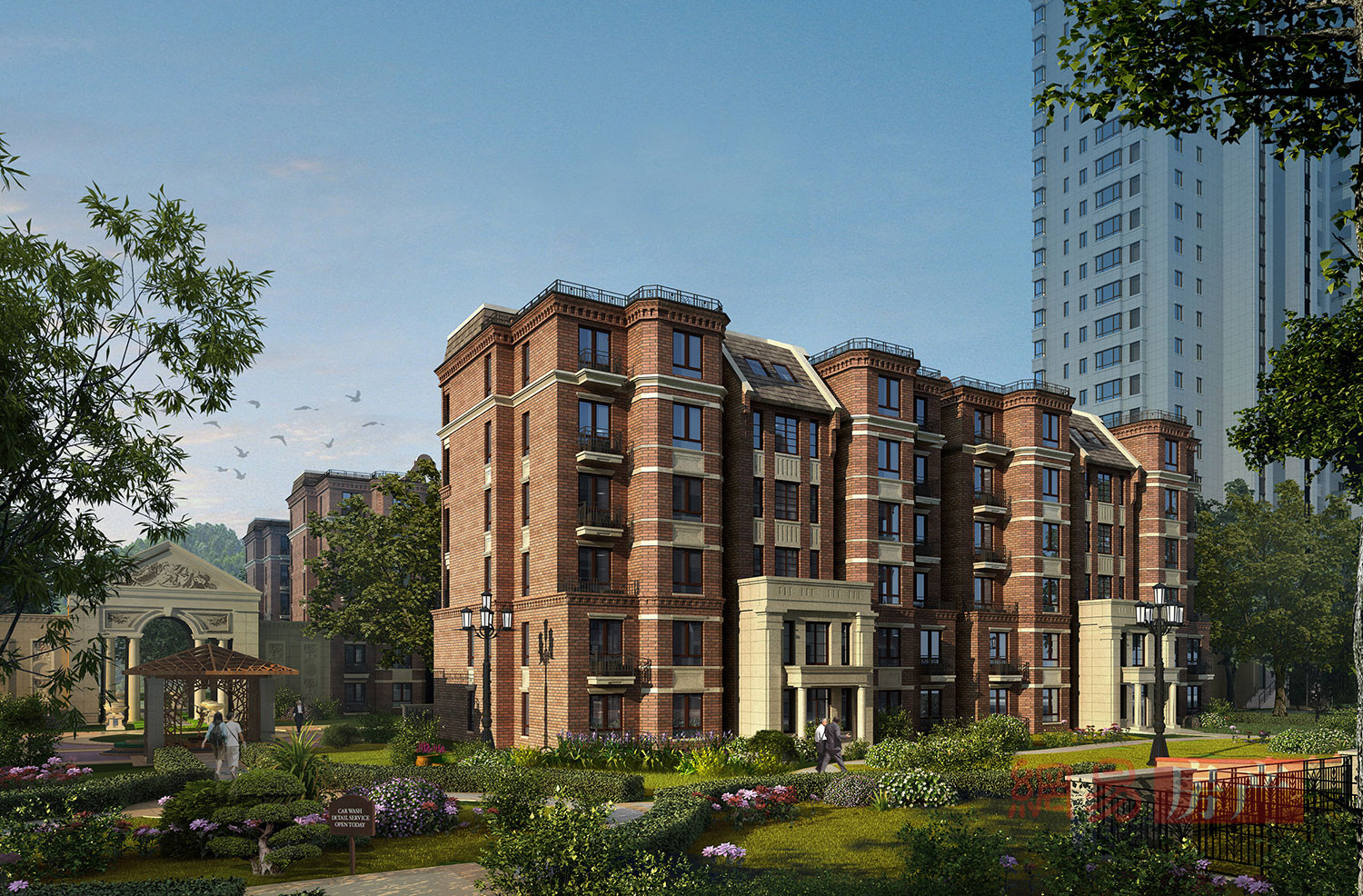 信友城市之光,信友城市之光楼下的饭店