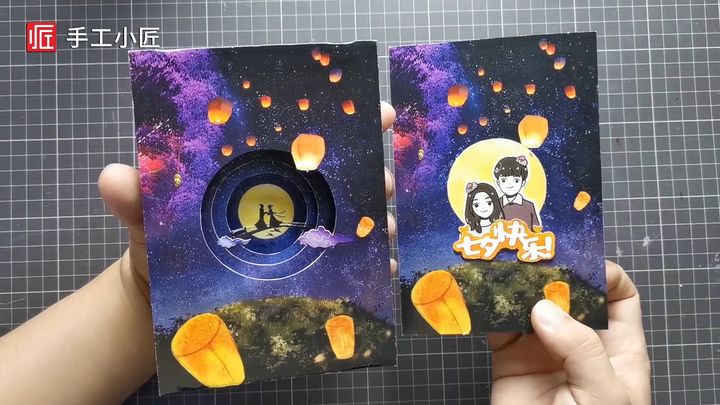 手工情人节机关贺卡,自制情人节贺卡浪漫小机关
