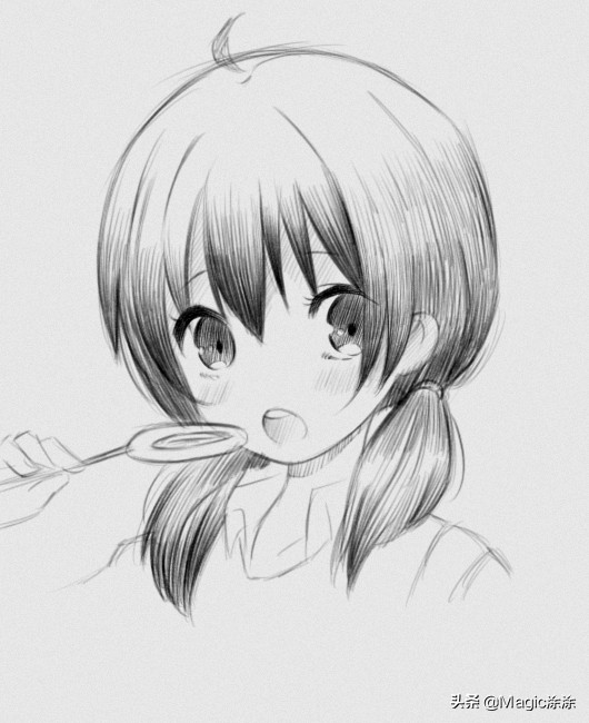 素描动漫人物男生帅气冷酷素描画,漂亮高贵美丽动漫素描公主怎么画