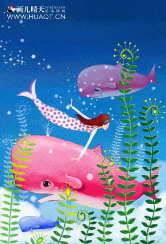 唯美插画壁纸动物,简单又漂亮的动物插画