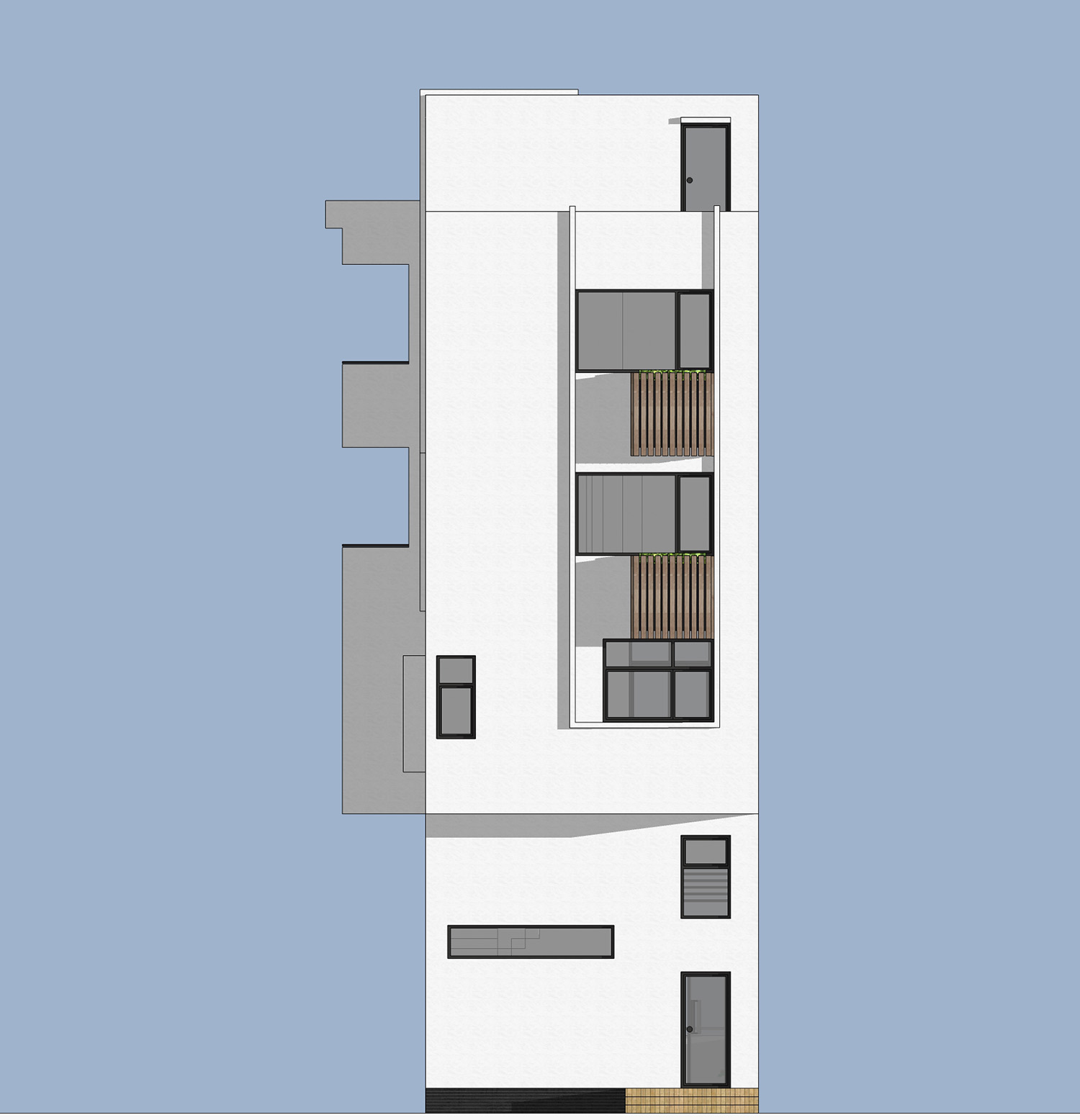 14*14宅基地自建房商铺设计,宽14米深18米怎样设计商铺