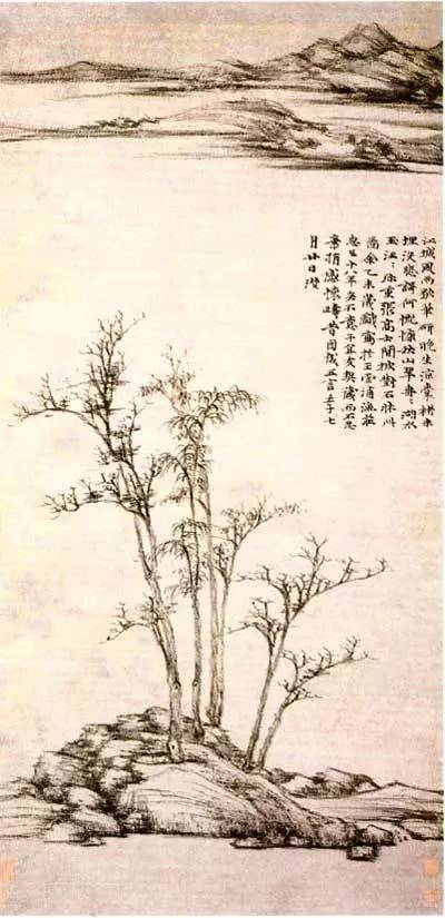 白雪石山水画是什么皴法,山水画皴法教程梅花画法