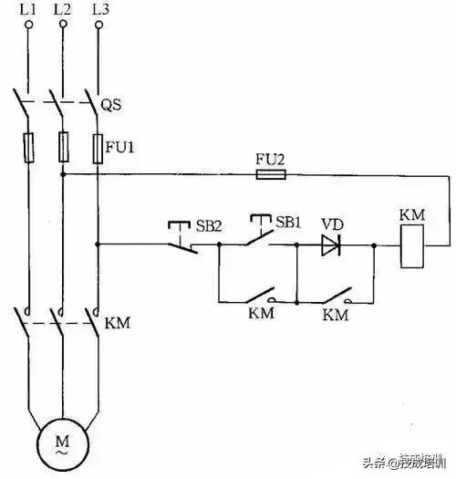 电工电路接触器接法,电工考试电机接触器接线方法