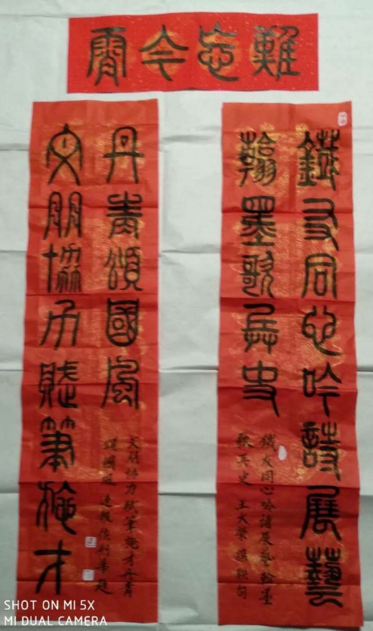 迎新年对联书法作品欣赏,迎新春书法对联大全