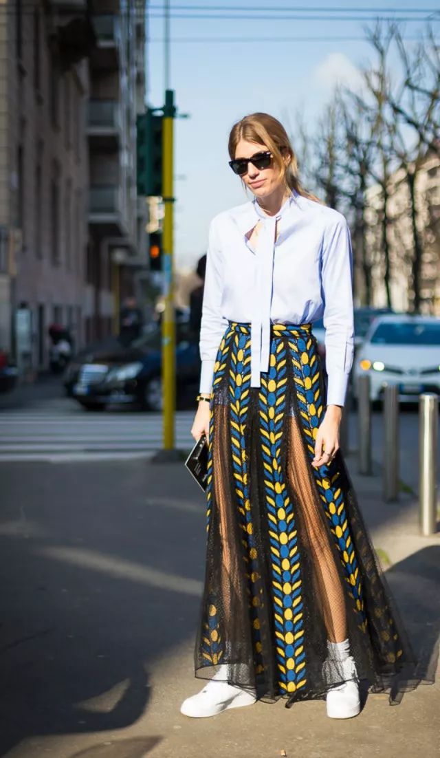 网纱波点时髦又洋气外穿,洋气时髦网纱