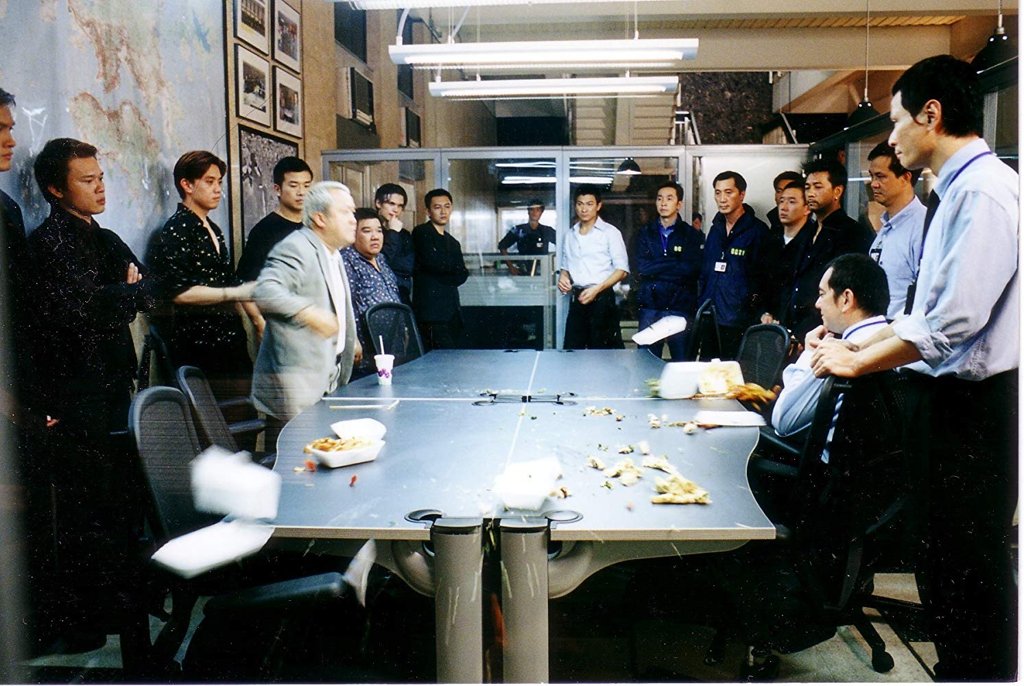 无间道1黄志诚和韩琛对话,无间道韩琛的老婆与黄志诚