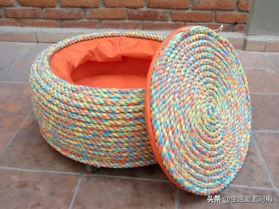 旧轮胎怎么改造成家里的装饰品,旧轮胎变废为宝炼油