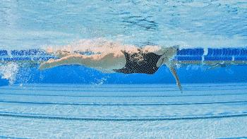 孙杨自由泳打腿教学视频,孙杨自由泳4次腿慢动作回放