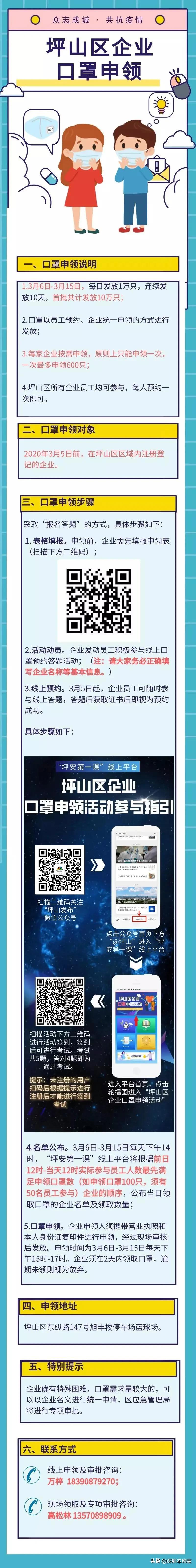 深圳龙岗免费送口罩,深圳免费发放10万医用口罩