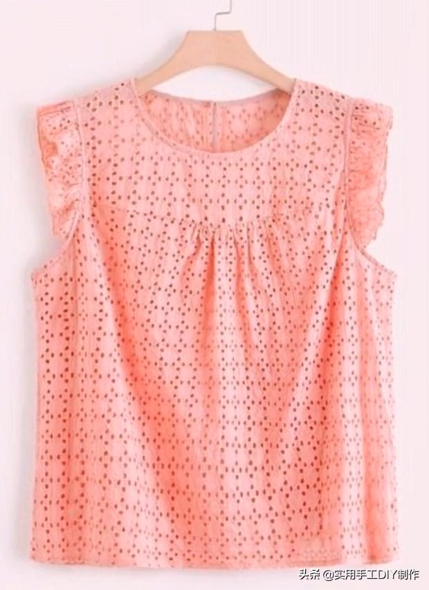 时尚原创设计蕾丝上衣,设计师款棉麻蕾丝上衣夏