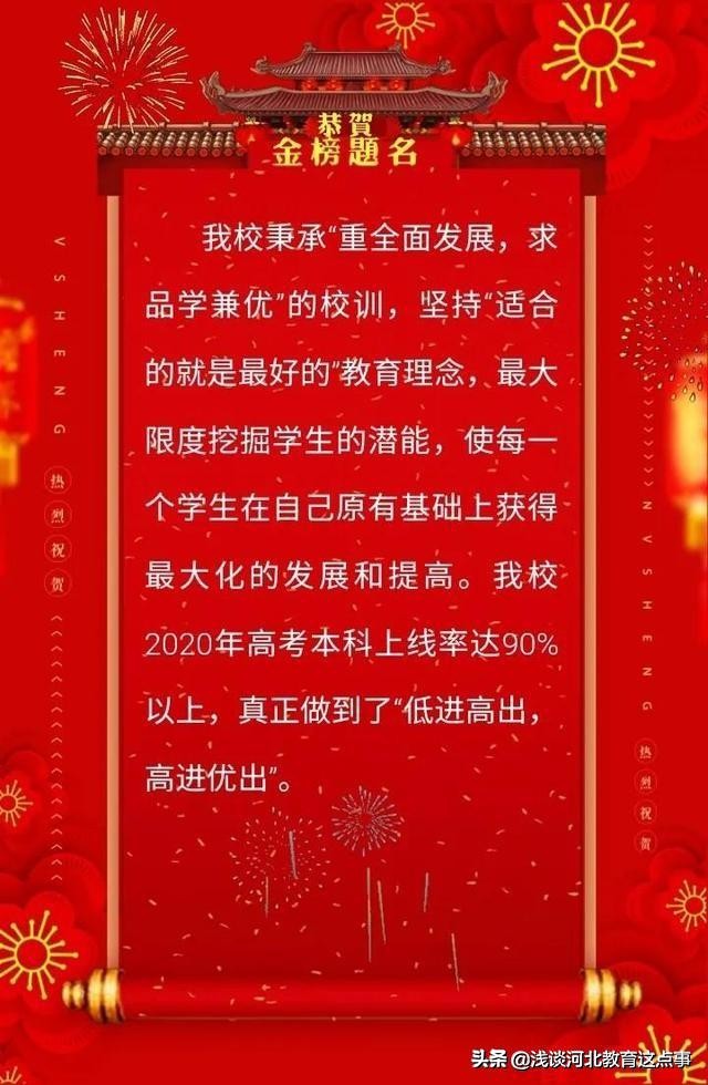 石家庄桥西区高中排名,石家庄高中最新前十名