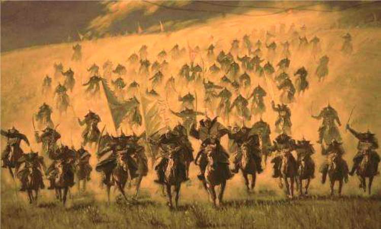 辽太宗耶律德光趁机率大军南下,耶律德光建立大辽