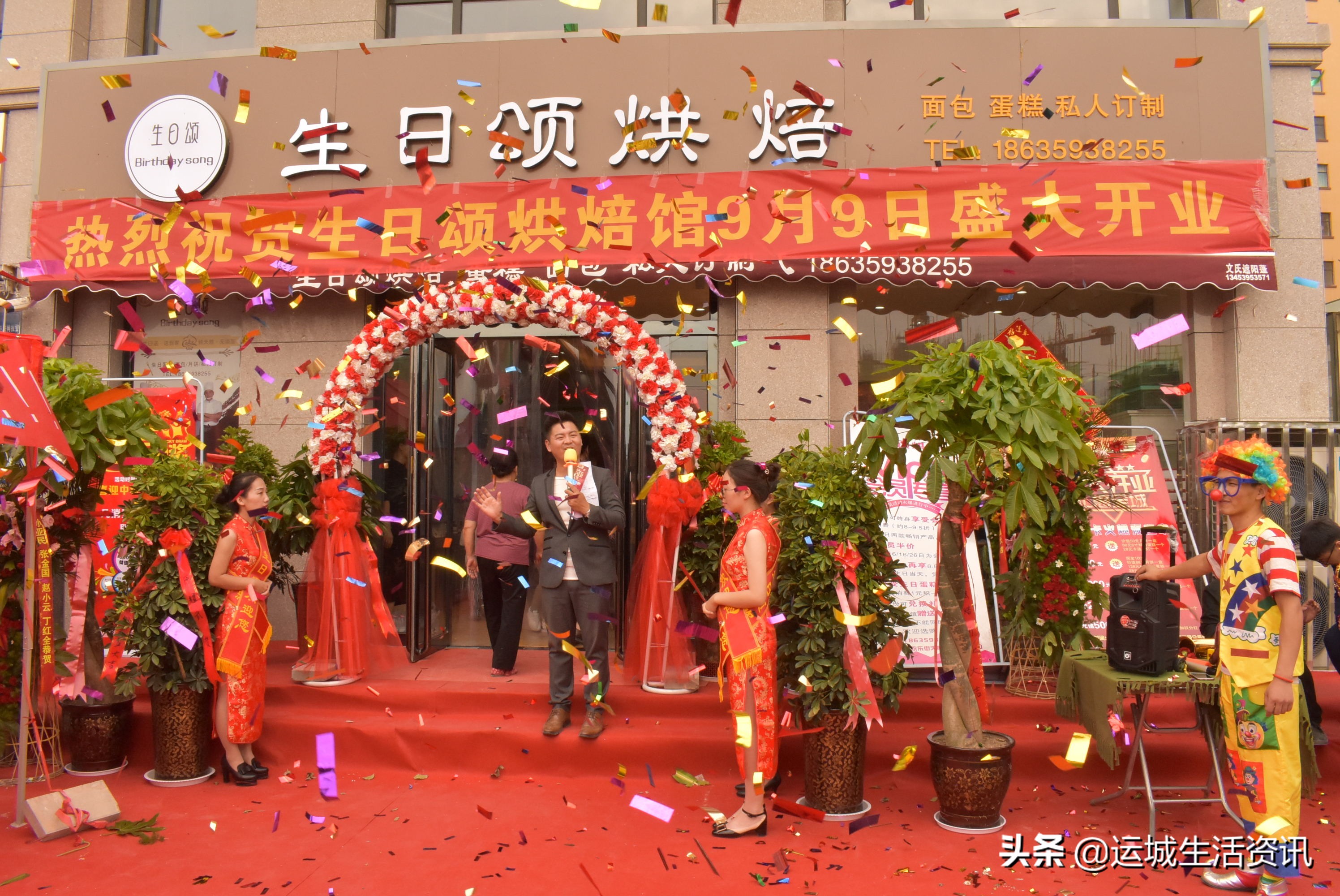 市民排队免费吃蛋糕：运城天鹅湾“生日颂烘焙”开业大酬宾