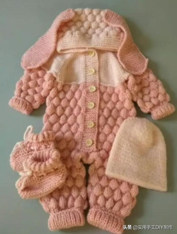 叶子针织宝宝连体衣裤教程 (连体婴儿裤子针织教程)