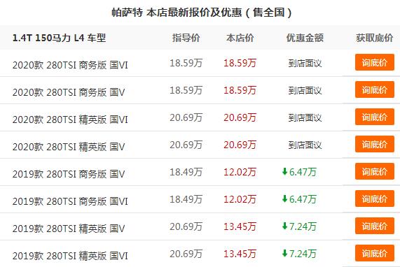 新款迈腾能降价多少,新款迈腾最新降价消息