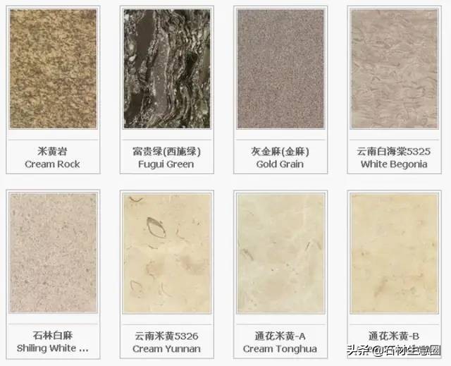 世界石材标准图谱电子书,常用石材品种名称大全图谱