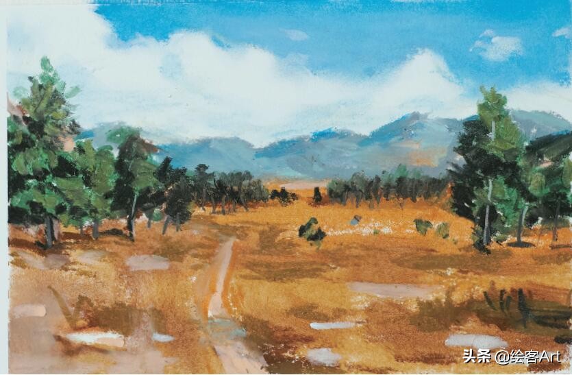 儿童油画棒初学者入门作品,儿童油画棒初学者入门简单出效果
