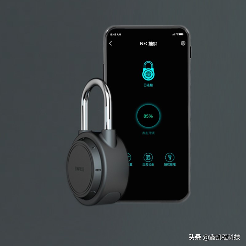 NFC智能挂锁无需充电无限续航安全实用